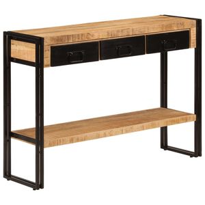 vidaXL Mesa consola 110x30x76 cm madeira de mangueira maci&ccedil;a
