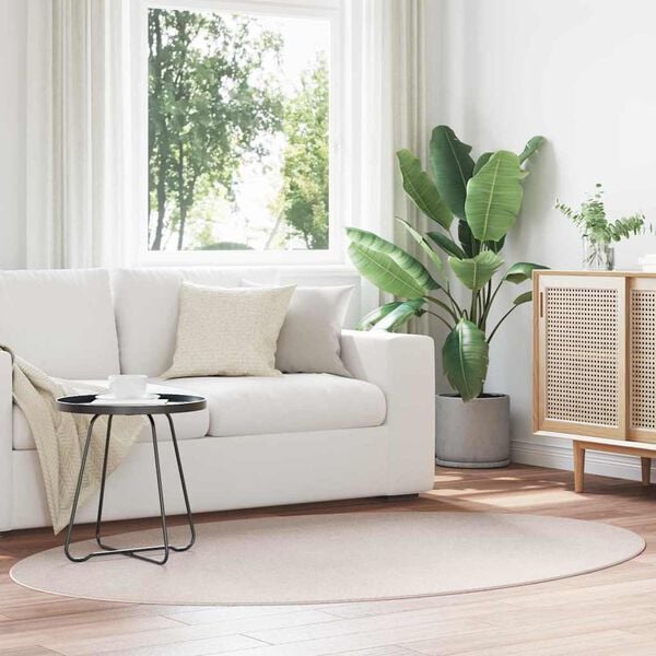 vidaXL Tapete HUARTE Areia 170 x 120 cm 100% Poli&eacute;ster