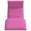 vidaXL Espregui&ccedil;adeira dobr&aacute;vel 175x54x8,5 cm tecido Oxford rosa