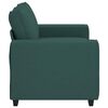 vidaXL Sof&aacute; de 2 lugares 160x77x82 cm tecido verde-escuro