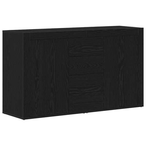 vidaXL Buffet Carvalho Preto 120 x 36 x 69 cm Madeira processada
