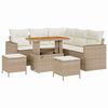 vidaXL Conjunto de Sof&aacute; de Jardim 9 unid. 6-N&uacute;mero de lugares