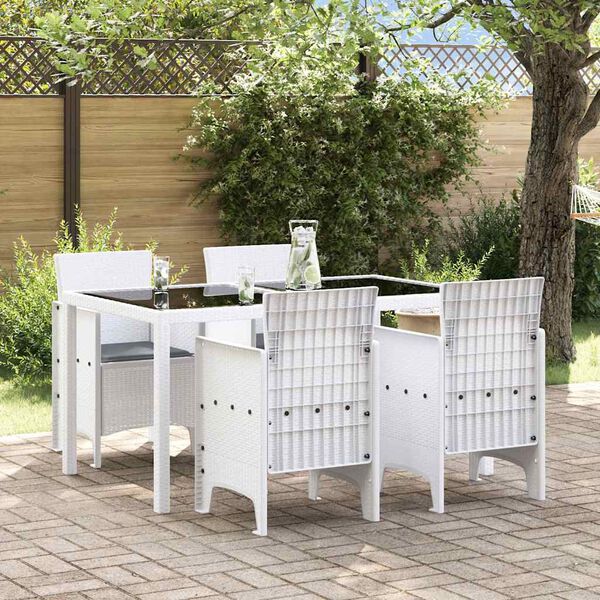 vidaXL Cadeira de Jardim 4 pcs Branco 53 x 49 x 85 cm Polipropileno