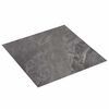 vidaXL Pranchas de Piso Autoadesivo Preto 30,5 x 30,5 cm 20 unid. PVC