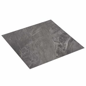 vidaXL Pranchas de Piso Autoadesivo Preto 30,5 x 30,5 cm 20 unid. PVC