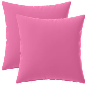 vidaXL Capa almofada 2 pcs HEERLEN Rosa 30 x 30 cm Poli&eacute;ster