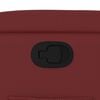 vidaXL Poltrona reclinável couro artificial vermelho tinto