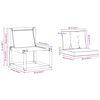 vidaXL 2 Pe&ccedil;a Conjunto de Sof&aacute;s para Exterior