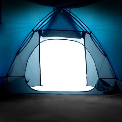 vidaXL Tenda de campismo para 2 pessoas tecido impermeável azul