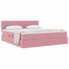 vidaXL Cama com Armazenamento com colch&atilde;o Rosa 100 x 200 cm