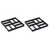 vidaXL Moldes de pavimento 2 pcs 40x40x4 cm pl&aacute;stico