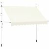 vidaXL Toldo retrátil manual 300 cm creme