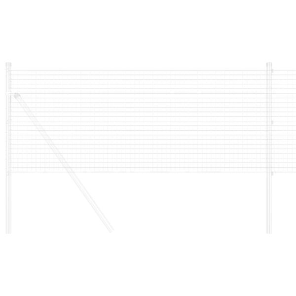 vidaXL Cerca de Arame Soldado Prateado 0.8 x 25 m
