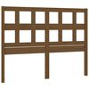 vidaXL Cabeceira de cama 125,5x4x100 cm pinho maci&ccedil;o castanho mel