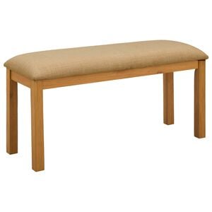vidaXL Banco de Jantar 95 x 32 x 45 cm Madeira de Carvalho S&oacute;lido Bege