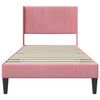 vidaXL Estrutura da Cama com cabeceira Rosa 80 x 200 cm Veludo