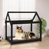 vidaXL Cama para c&atilde;es 101x70x90 cm madeira de pinho preto