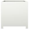 vidaXL Vaso/floreira de jardim 50x50x50 cm aço branco