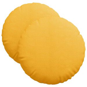 vidaXL Almofadas de Assento 2 unid. Tecido de Veludo Cotele &Oslash; 40 cm