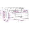 vidaXL Sofá 3 lug. c/ almofadas decorativas 180 cm veludo cinza-escuro