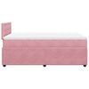 vidaXL Cama boxspring com colch&atilde;o 120x190 cm veludo rosa