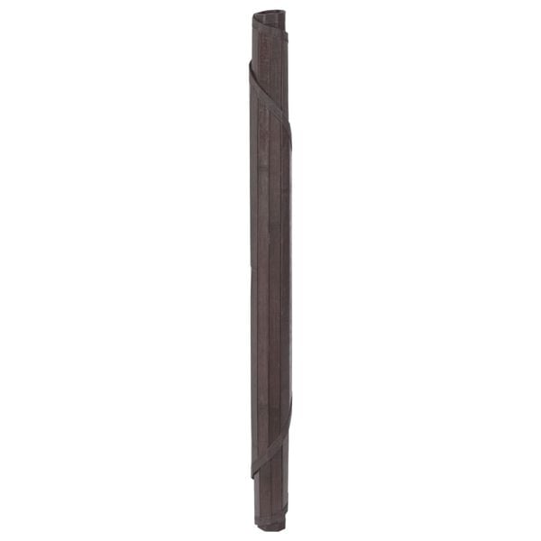 vidaXL Tapete redondo 60 cm bambu castanho-escuro