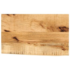 vidaXL Tampo de mesa c/ borda viva 40x20x2,5cm mangueira &aacute;spera maci&ccedil;a