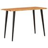 vidaXL Mesas de jantar Marrom e Preto 110 x 55 x 78 cm