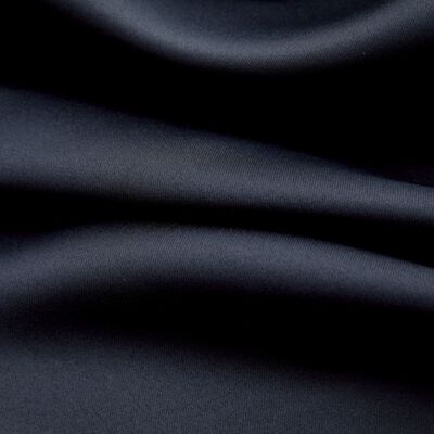 vidaXL Cortinas blackout com argolas em metal 2 pcs 140x175 cm preto