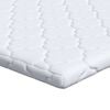 vidaXL Topper de Coco Branco 140 x 200 cm Tecido Jacquard