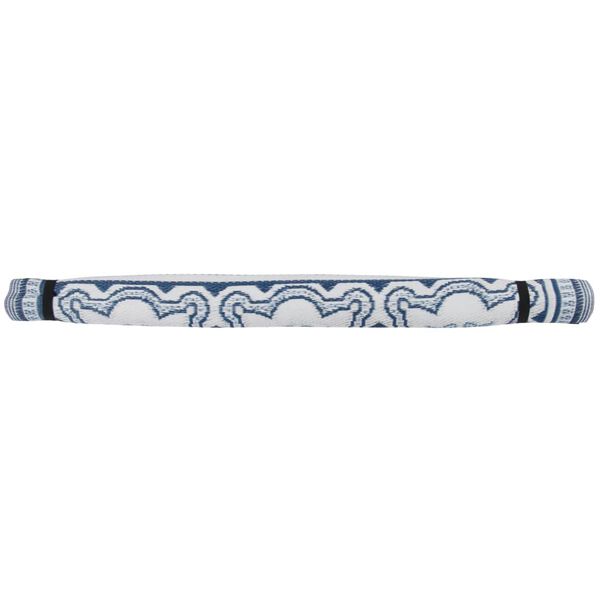 Esschert Design Tapete de exterior 151,5 cm azul e branco OC23