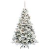 vidaXL &Aacute;rvore de Natal Artificial com 300 LEDs Branco 180 cm PE e PVC