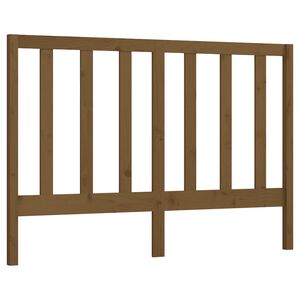 vidaXL Cabeceira de cama 166x4x100 cm pinho maci&ccedil;o castanho mel
