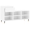 vidaXL Sapateira 102x36x60 cm derivados de madeira branco brilhante