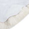 vidaXL Pele de ovelha (60-70)x(90-100) cm cor creme