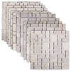 vidaXL Azulejos de Mosaico Creme 30 x 30 cm M&aacute;rmore