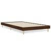 vidaXL Estrutura cama s/ colch&atilde;o derivados madeira carvalho castanho
