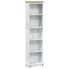 vidaXL Estante 46 x 20 x 170 cm Madeira de Pinheiro S&oacute;lida Branco