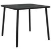 vidaXL Mesa de jardim 80x80x71 cm a&ccedil;o antracite