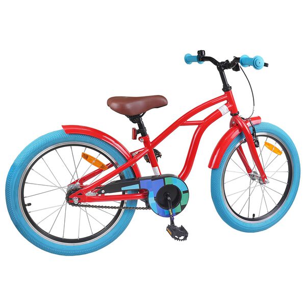 vidaXL Bicicleta Infantil 20 Polegadas para 6-11 Anos Vermelho