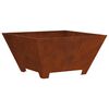 vidaXL Fire Pit Castanho 60 x 60 x 30 cm A&ccedil;o Corten