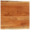 vidaXL Tampo de mesa retangular borda viva 60x60x3,8 cm ac&aacute;cia maci&ccedil;a