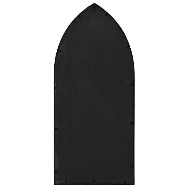 vidaXL Espelho em ferro p/ uso no interior 100x45 cm preto