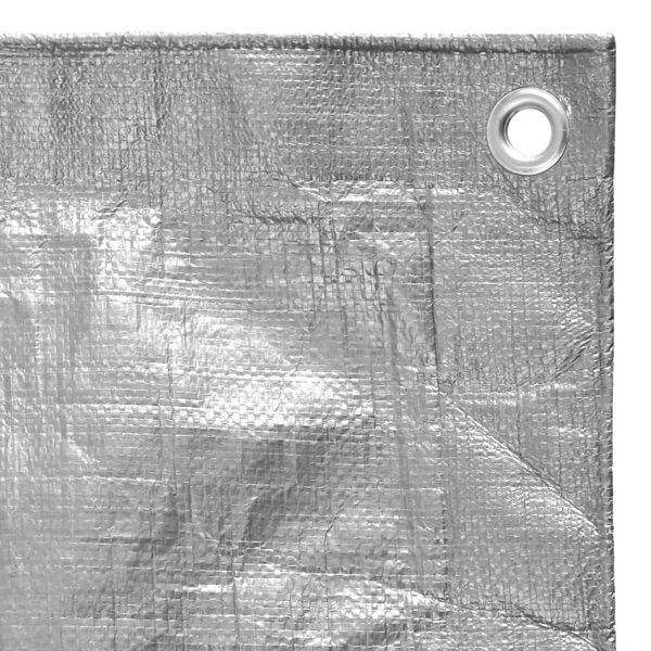 vidaXL Lona 180 g/m&sup2; 3x4 m PEAD cinzento