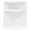 vidaXL Mesa de apoio Branco 39,7 x 39,7 x 60 cm Madeira processada