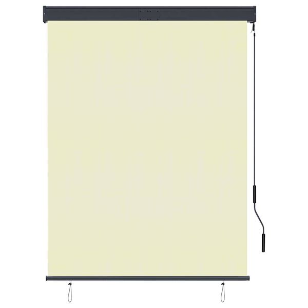vidaXL Estore de rolo para exterior 120x250 cm creme