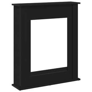 vidaXL Cornija lareira 75x20x87,5 cm deriv. madeira carvalho preto