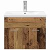 vidaXL Conjunto de M&oacute;veis para Banheiro com porta Madeira processada