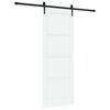 vidaXL Porta Deslizante ORKDAL Branco e Preto 78 x 211 cm