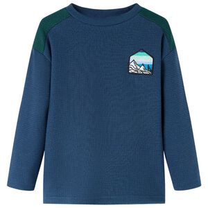 Camisola de malha para crian&ccedil;a azul-marinho 104